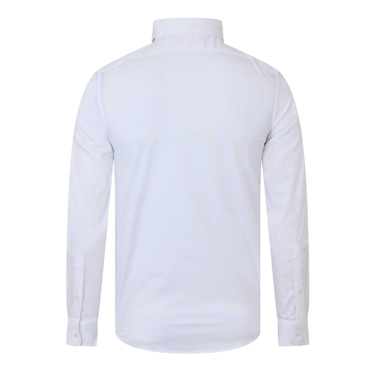 Bright White - Back - Diesel Mens Benny Plain Long-Sleeved Shirt