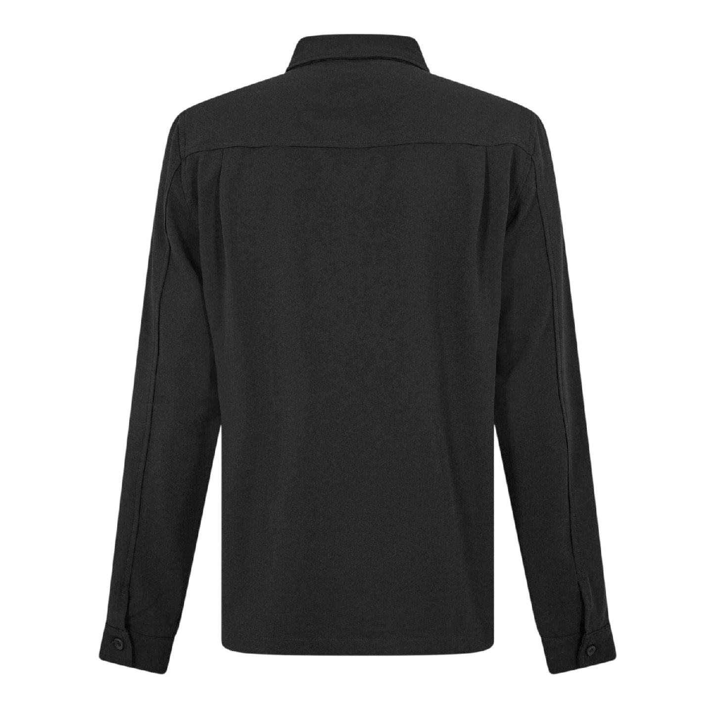 Black - Back - Belier Mens Chest Pocket Long-Sleeved Shirt