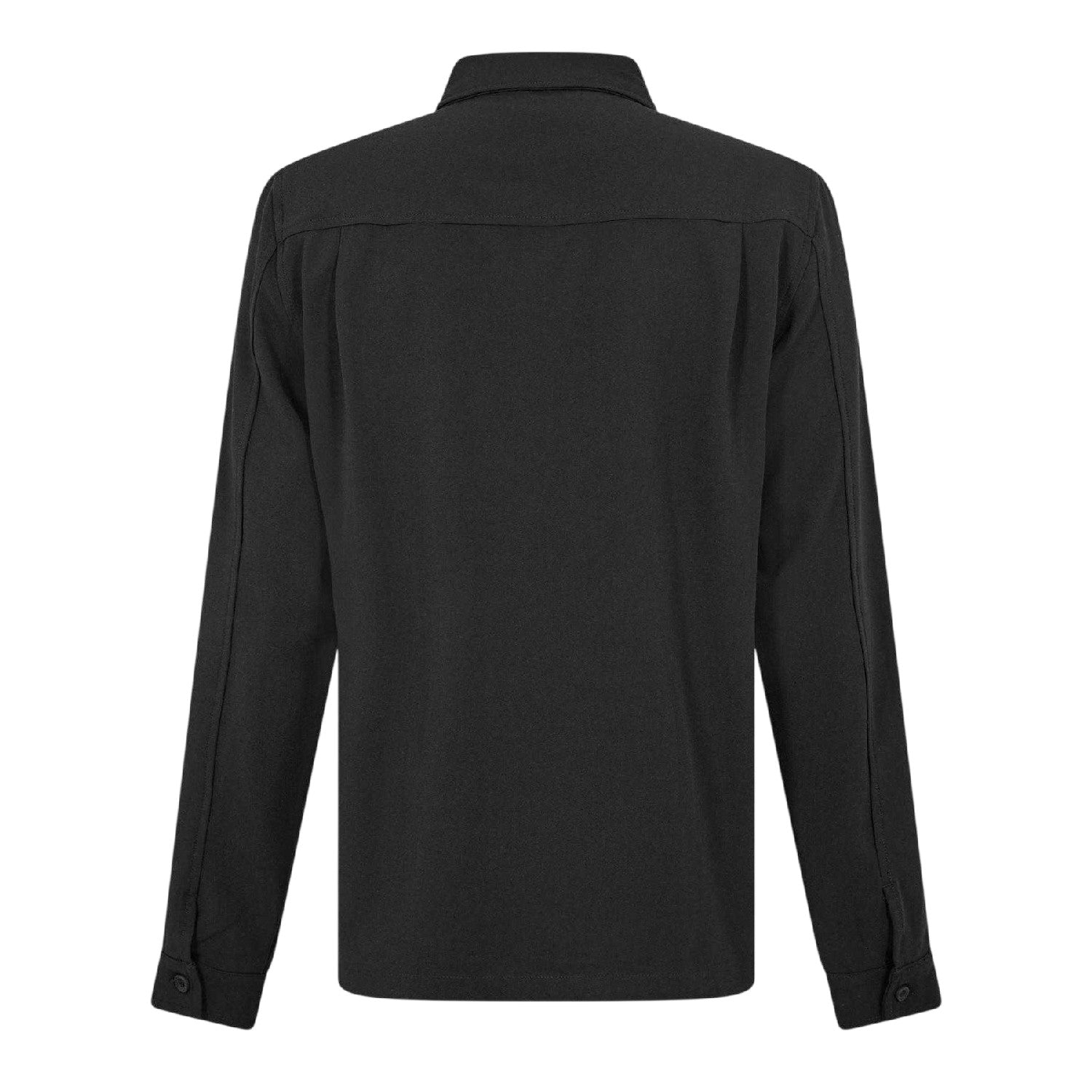 Black - Back - Belier Mens Chest Pocket Long-Sleeved Shirt