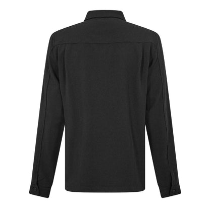 Black - Back - Belier Mens Chest Pocket Long-Sleeved Shirt