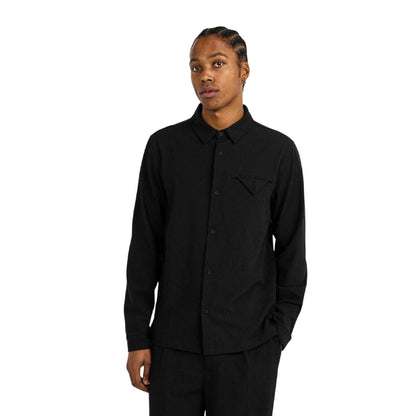 Black - Lifestyle - Belier Mens Chest Pocket Long-Sleeved Shirt