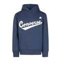 Navy - Front - Converse Childrens-Kids Logo Pullover Hoodie