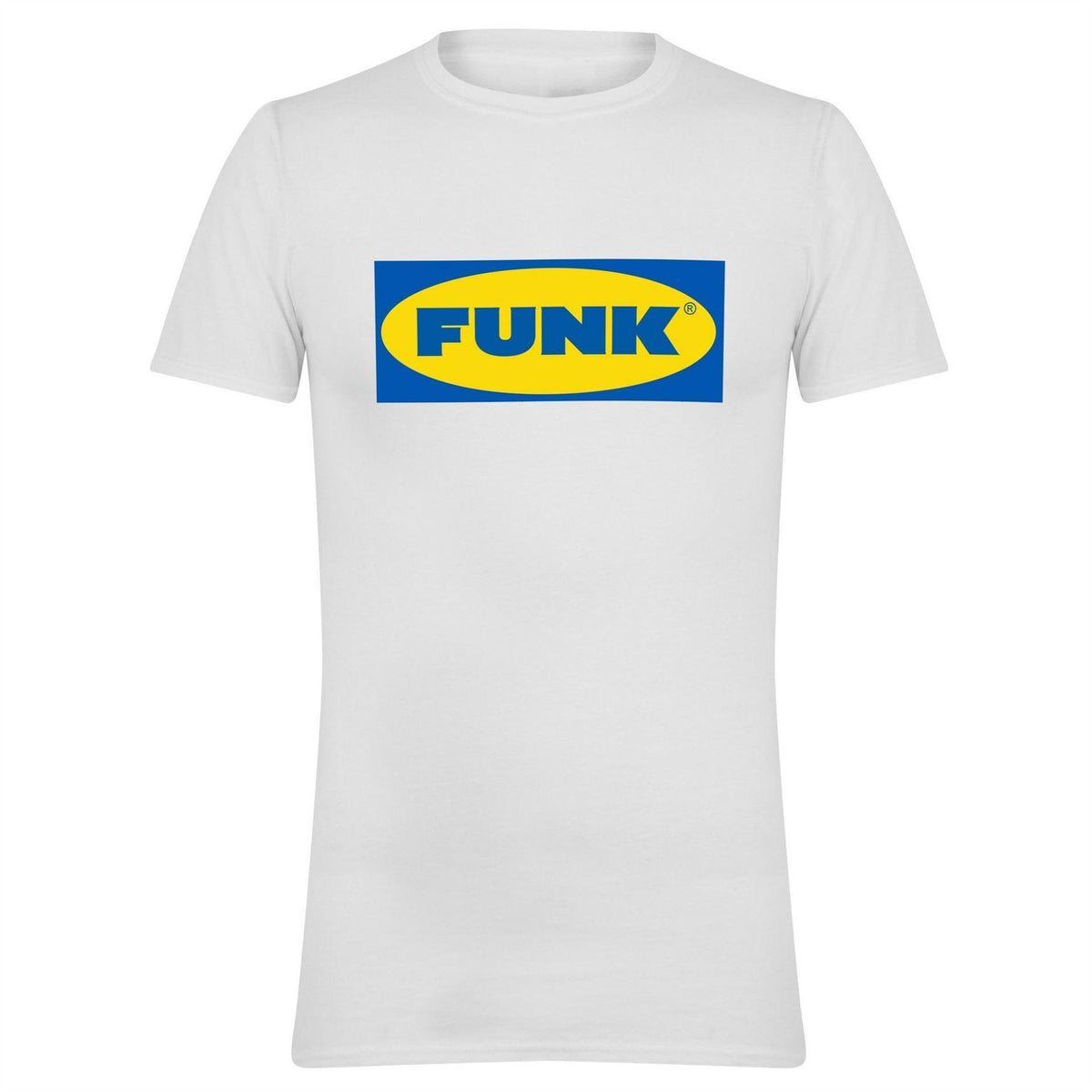 Grey-White - Front - AWD Unisex Adult Funk T-Shirt