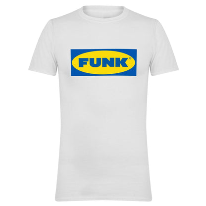 Grey-White - Front - AWD Unisex Adult Funk T-Shirt