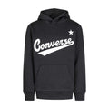 Black - Front - Converse Childrens-Kids Logo Pullover Hoodie