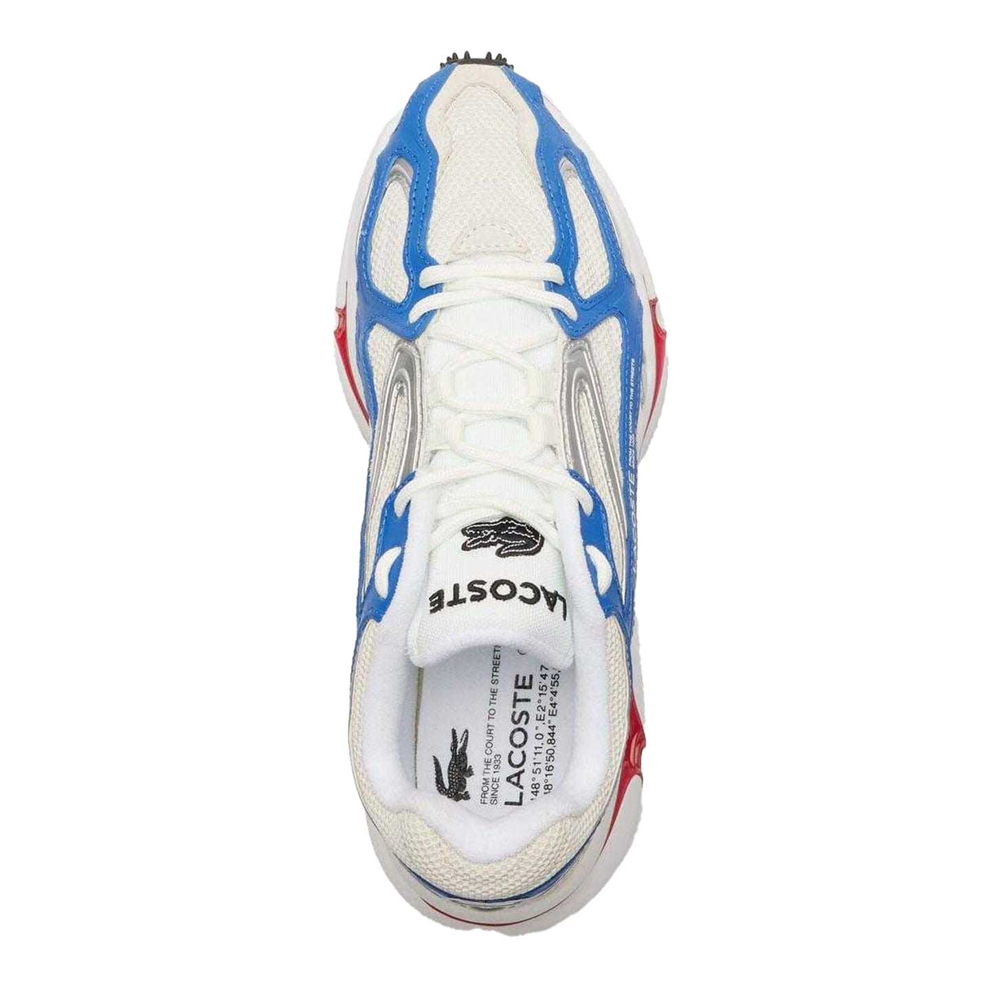 White-Blue-Red - Lifestyle - Lacoste Mens L003 2K24 Trainers