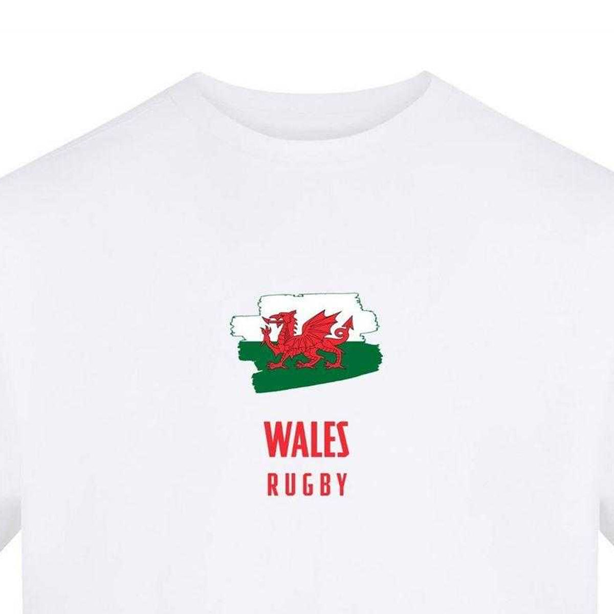 White - Side - AWD Unisex Adult Wales RU T-Shirt