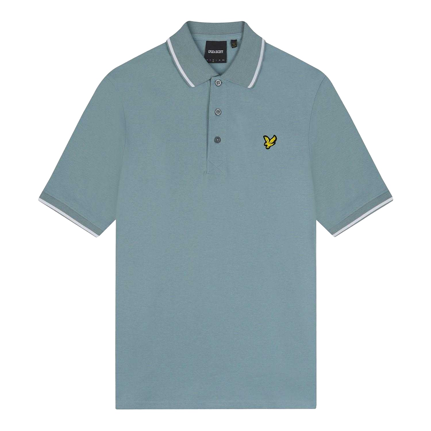Blue - Front - Lyle & Scott Mens Tipped Polo Shirt