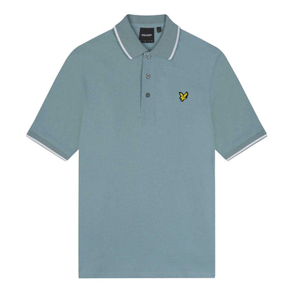 Blue - Front - Lyle & Scott Mens Tipped Polo Shirt