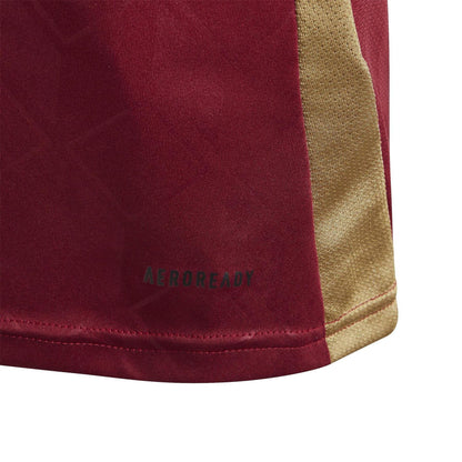 Red - Side - Adidas Childrens-Kids 2024 Belgium Home Shirt