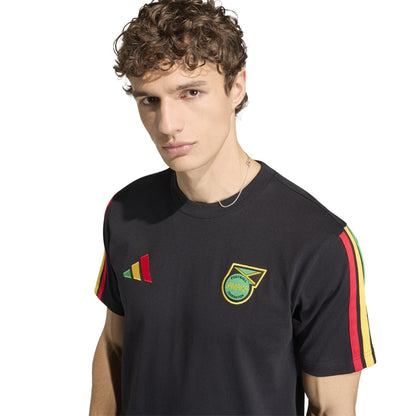 Black-Yellow - Lifestyle - Adidas Mens Bob Marley Jamaica T-Shirt