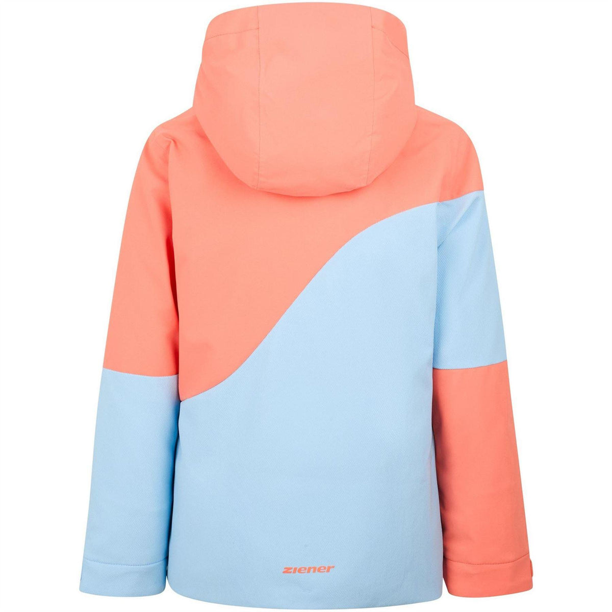 Blue-Pink - Back - Ziener Childrens-Kids Avine Colour Block Skiing Ski Jacket