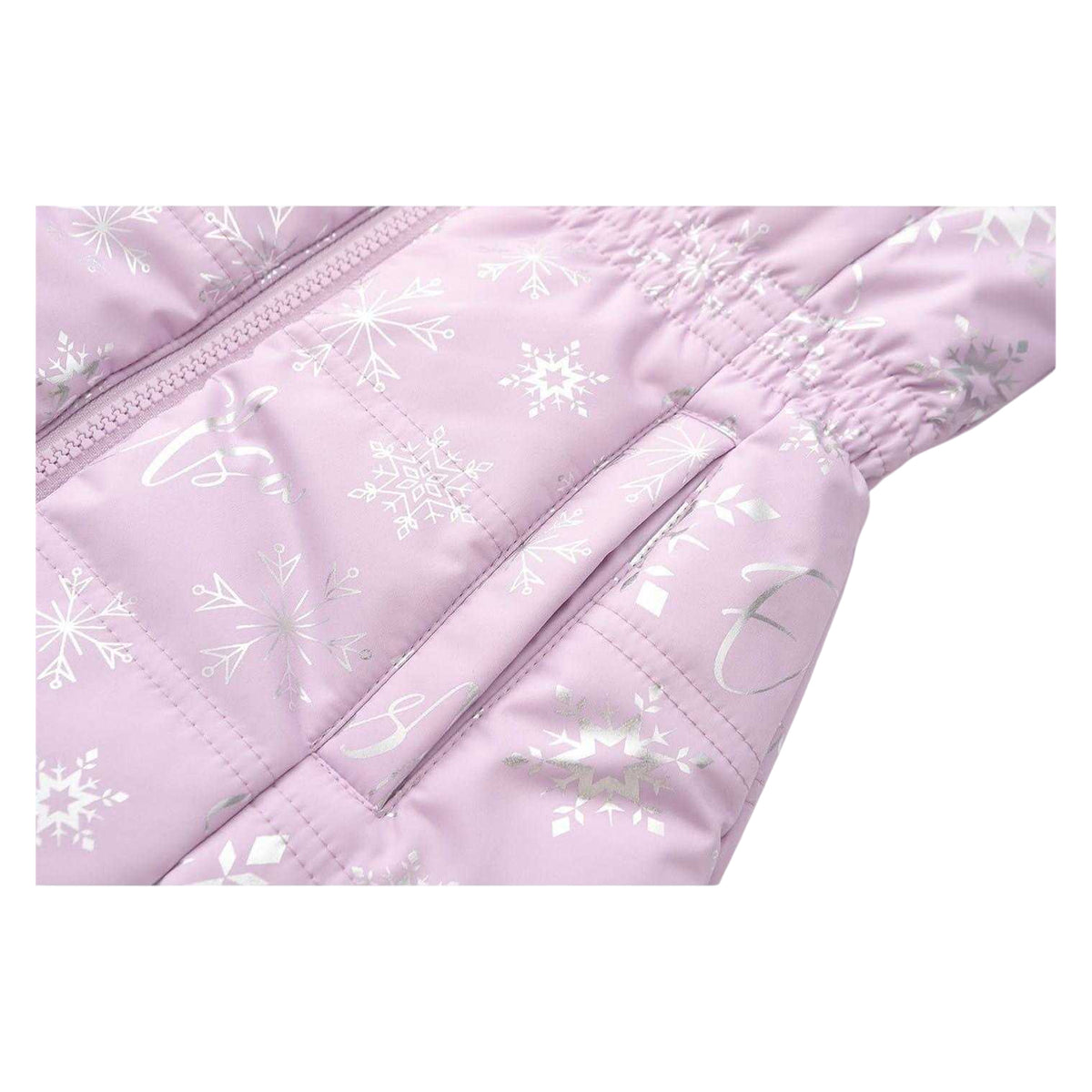 Lilac-Silver - Lifestyle - Frozen Girls Elsa Snowflake Hooded Parka