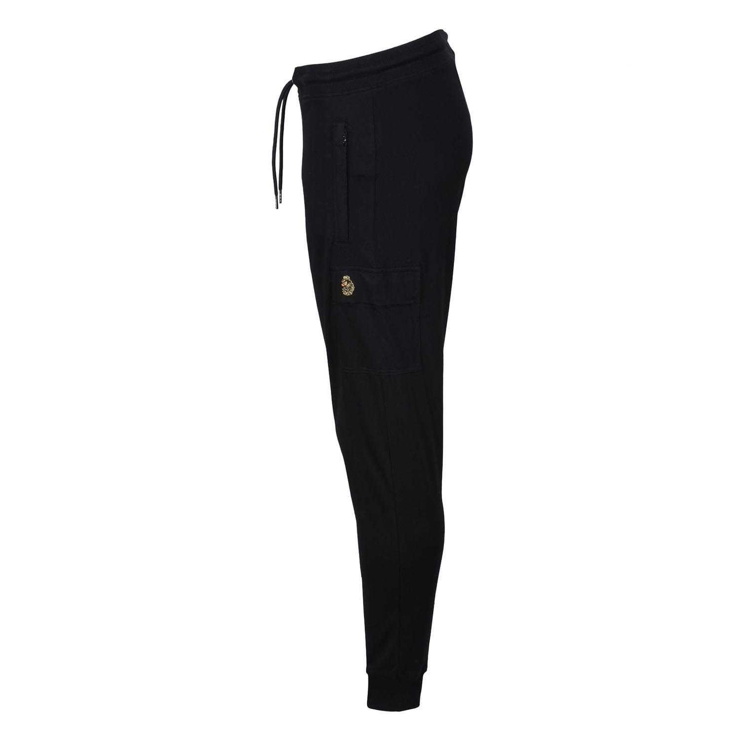 Black - Side - Luke 1977 Mens Houston Jogging Bottoms