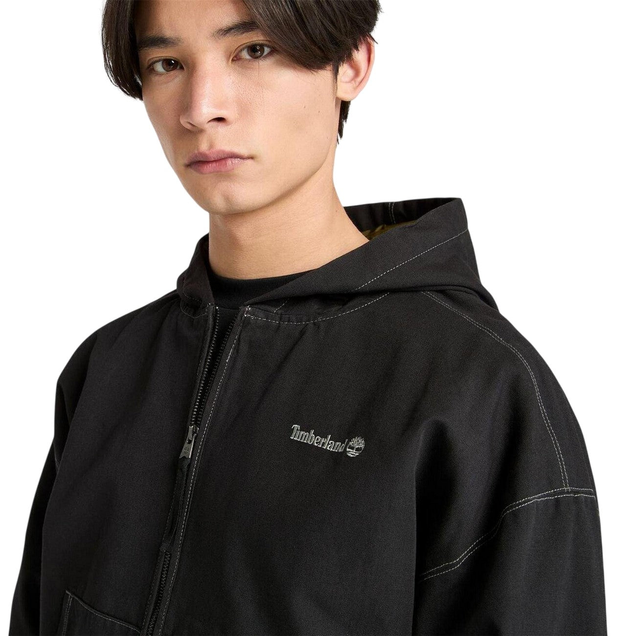 Black - Side - Timberland Unisex Adult Regular Full Zip Hoodie