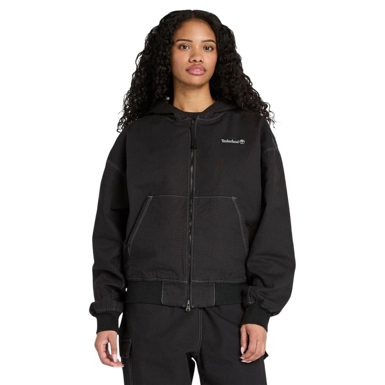 Black - Lifestyle - Timberland Unisex Adult Regular Full Zip Hoodie