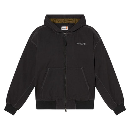 Black - Front - Timberland Unisex Adult Regular Full Zip Hoodie