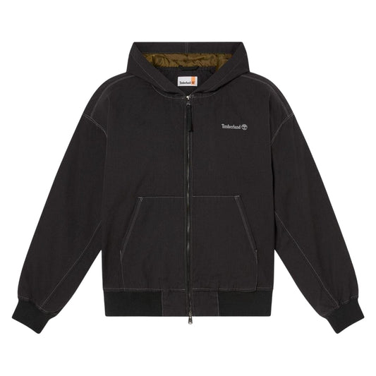 Black - Front - Timberland Unisex Adult Regular Full Zip Hoodie