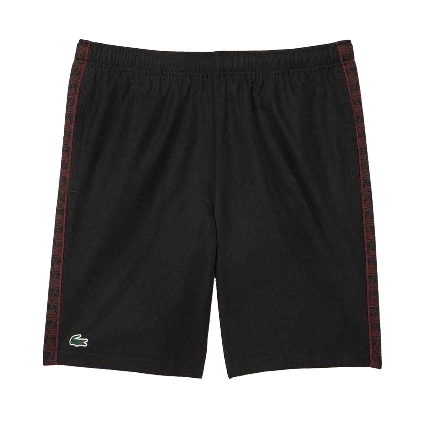 Black - Front - Lacoste Mens Diamond Taffeta Tennis Shorts