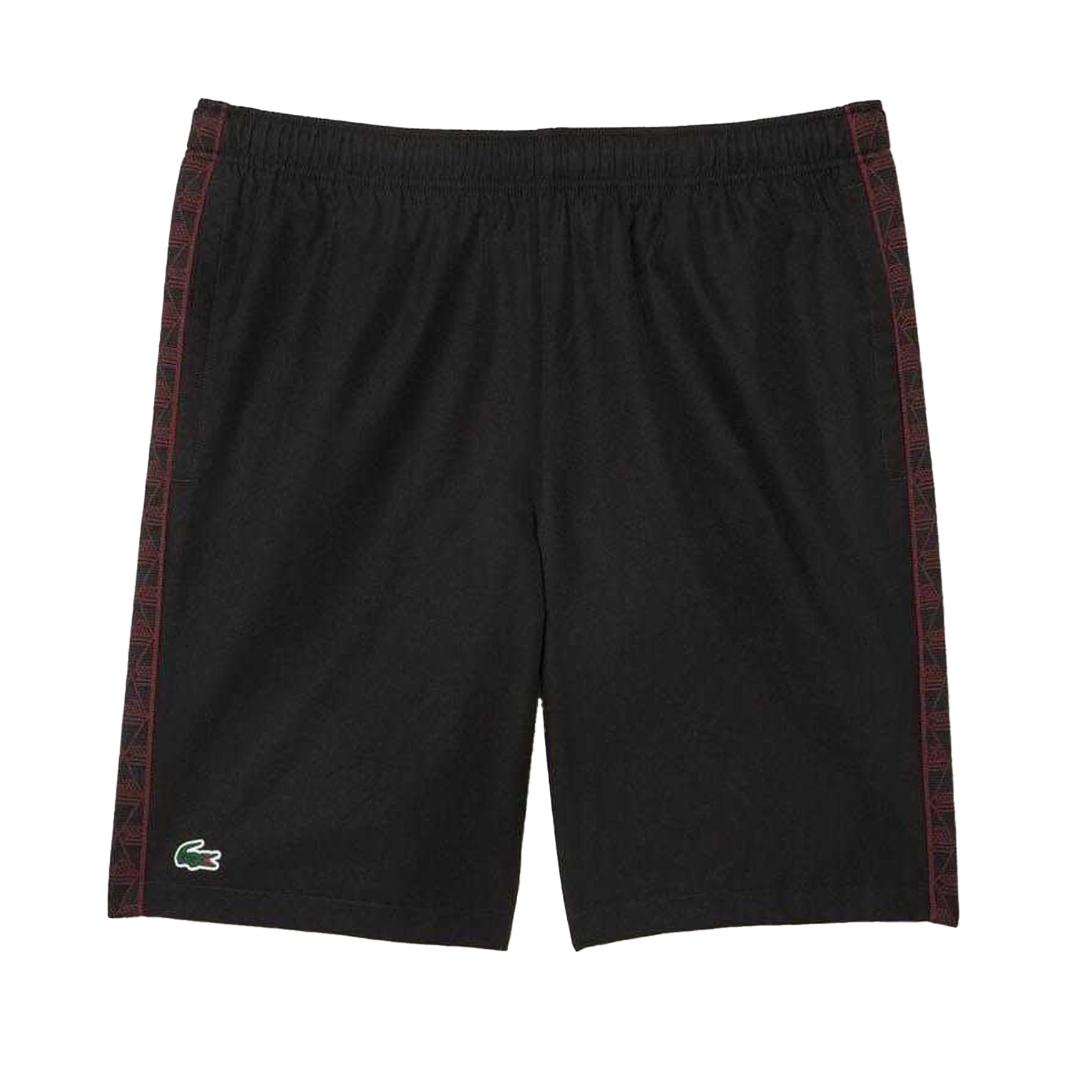Black - Front - Lacoste Mens Diamond Taffeta Tennis Shorts
