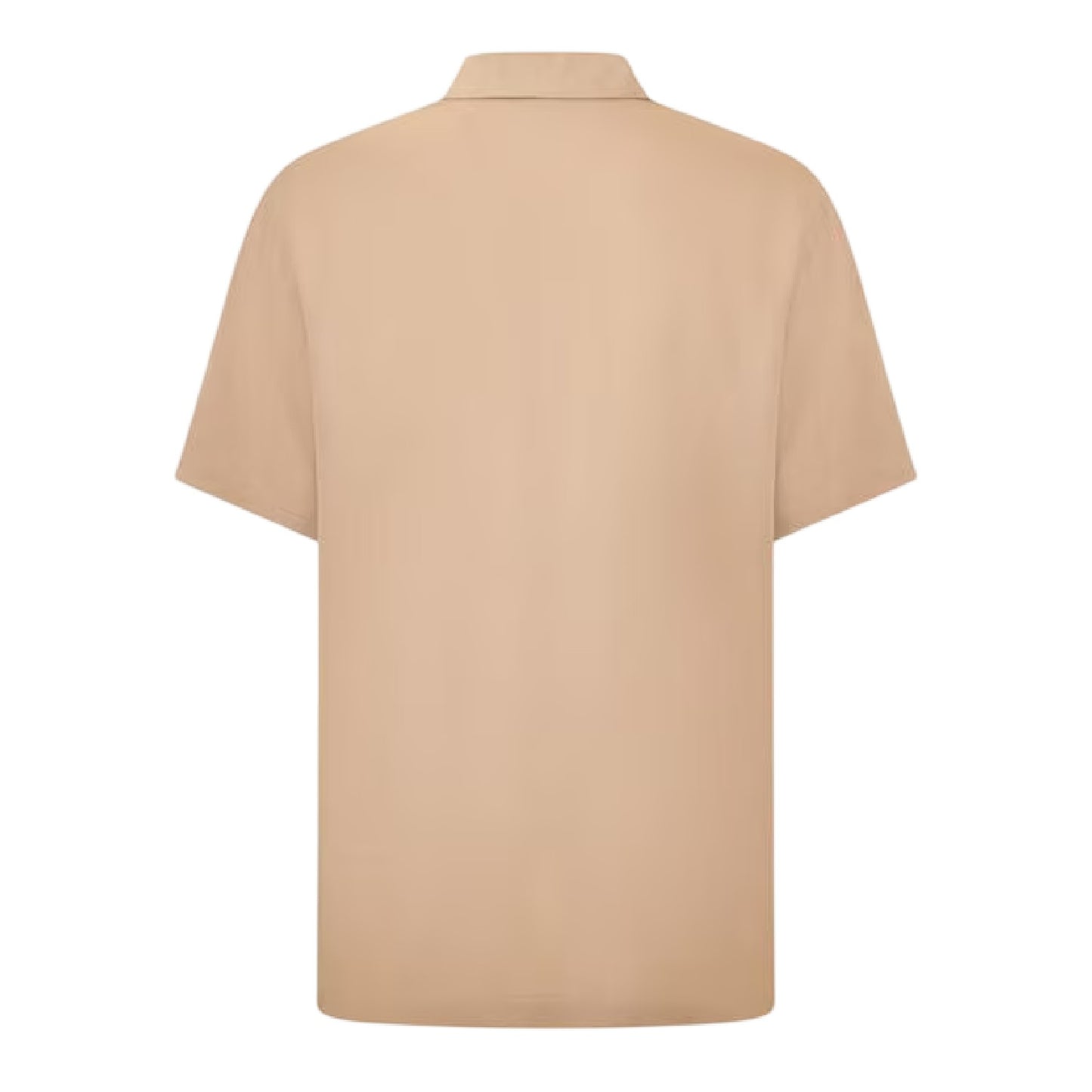 Beige - Back - Boss Mens Logo Short-Sleeved Shirt