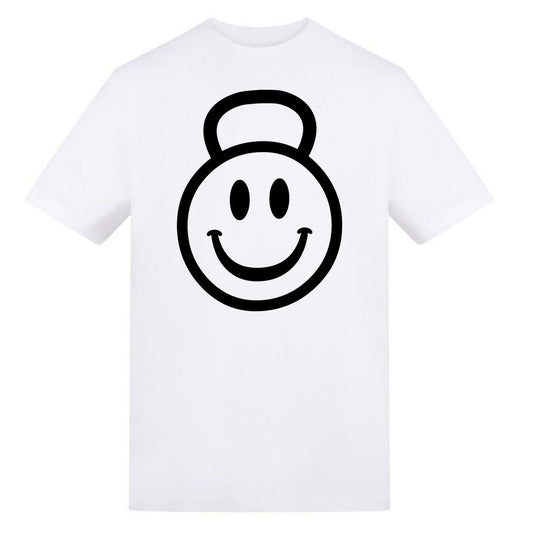 White - Front - AWD Mens Kettle Bell T-Shirt