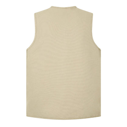 Desert Sand - Back - Dickies Mens Canvas Sleeveless Gilet