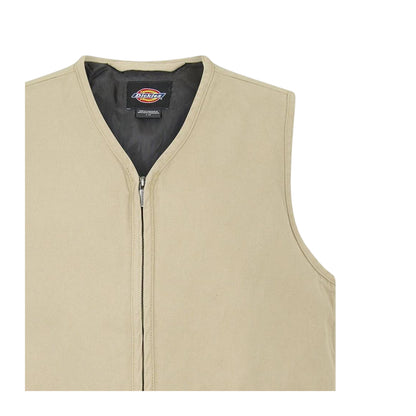 Desert Sand - Side - Dickies Mens Canvas Sleeveless Gilet