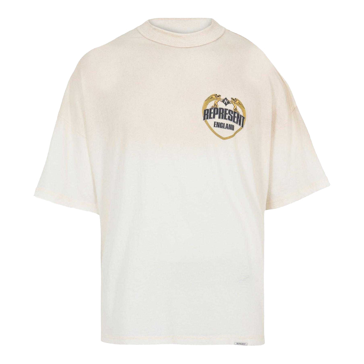 Washed-Ecru - Front - Represent Mens Angel Oversized T-Shirt