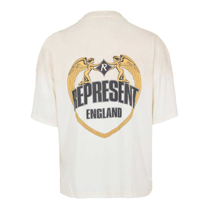Washed-Ecru - Back - Represent Mens Angel Oversized T-Shirt