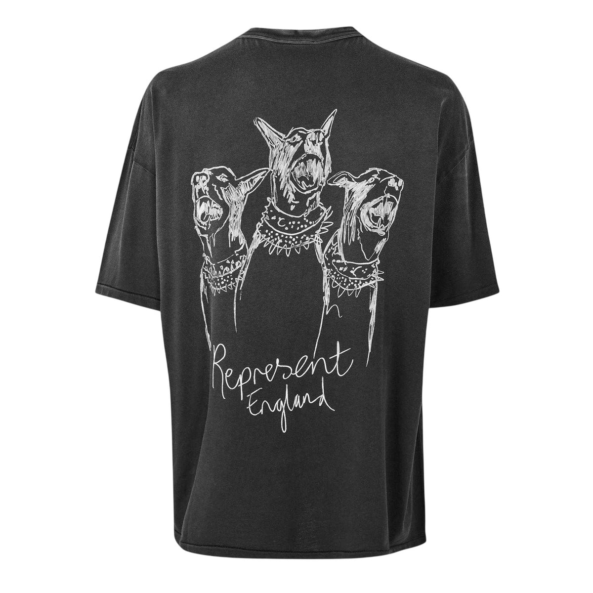 Black - Back - Represent Mens Oversized T-Shirt