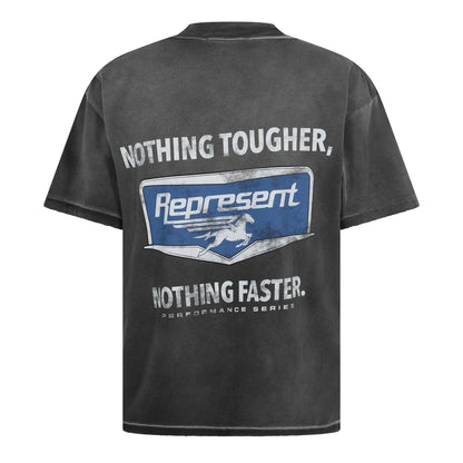 Black - Back - Represent Mens Graphic Print Oversized T-Shirt