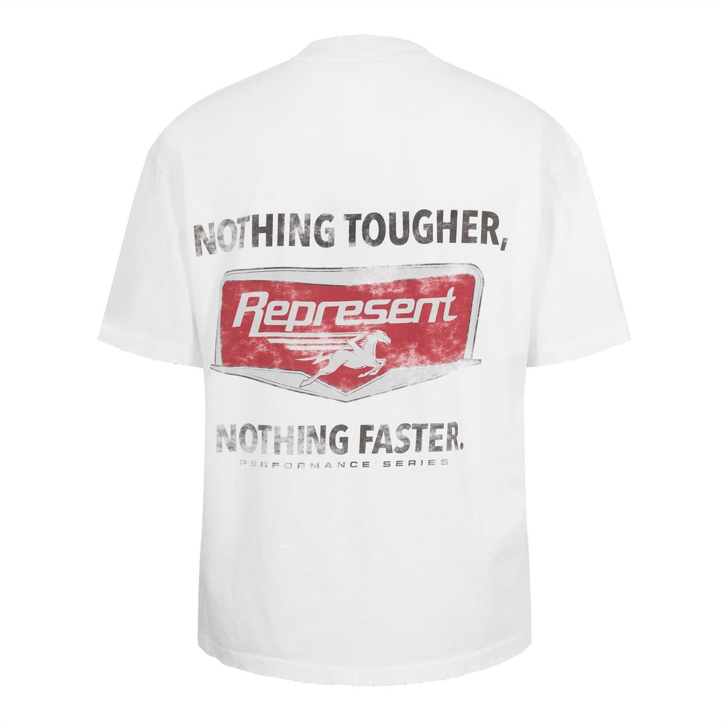 White - Back - Represent Mens Graphic Print Oversized T-Shirt