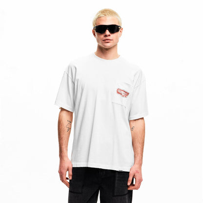 White - Side - Represent Mens Graphic Print Oversized T-Shirt