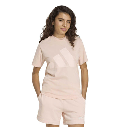 Blush Pink-Pink - Pack Shot - Adidas Womens-Ladies Relaxed Fit T-Shirt