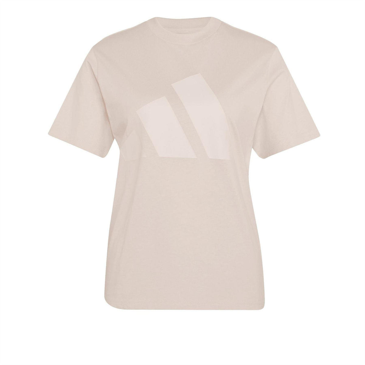 Blush Pink-Pink - Front - Adidas Womens-Ladies Relaxed Fit T-Shirt