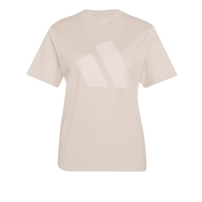 Blush Pink-Pink - Front - Adidas Womens-Ladies Relaxed Fit T-Shirt