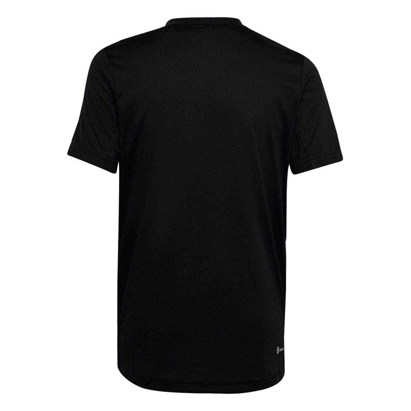 Black - Back - Adidas Childrens-Kids Club Tennis T-Shirt