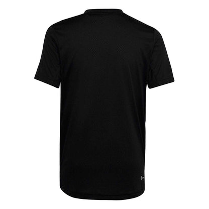 Black - Back - Adidas Childrens-Kids Club Tennis T-Shirt