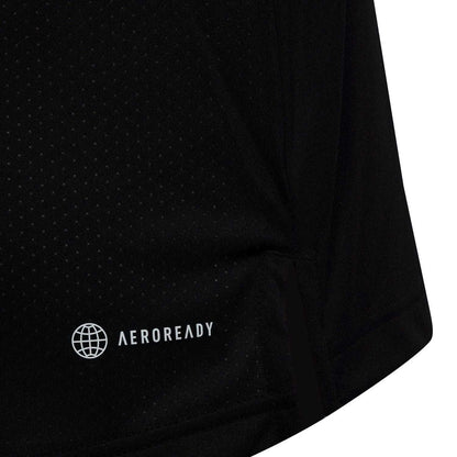 Black - Side - Adidas Childrens-Kids Club Tennis T-Shirt
