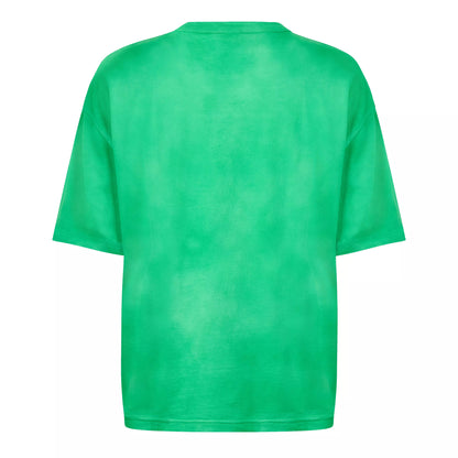 Fern Green - Back - Diesel Mens Logo Washed T-Shirt