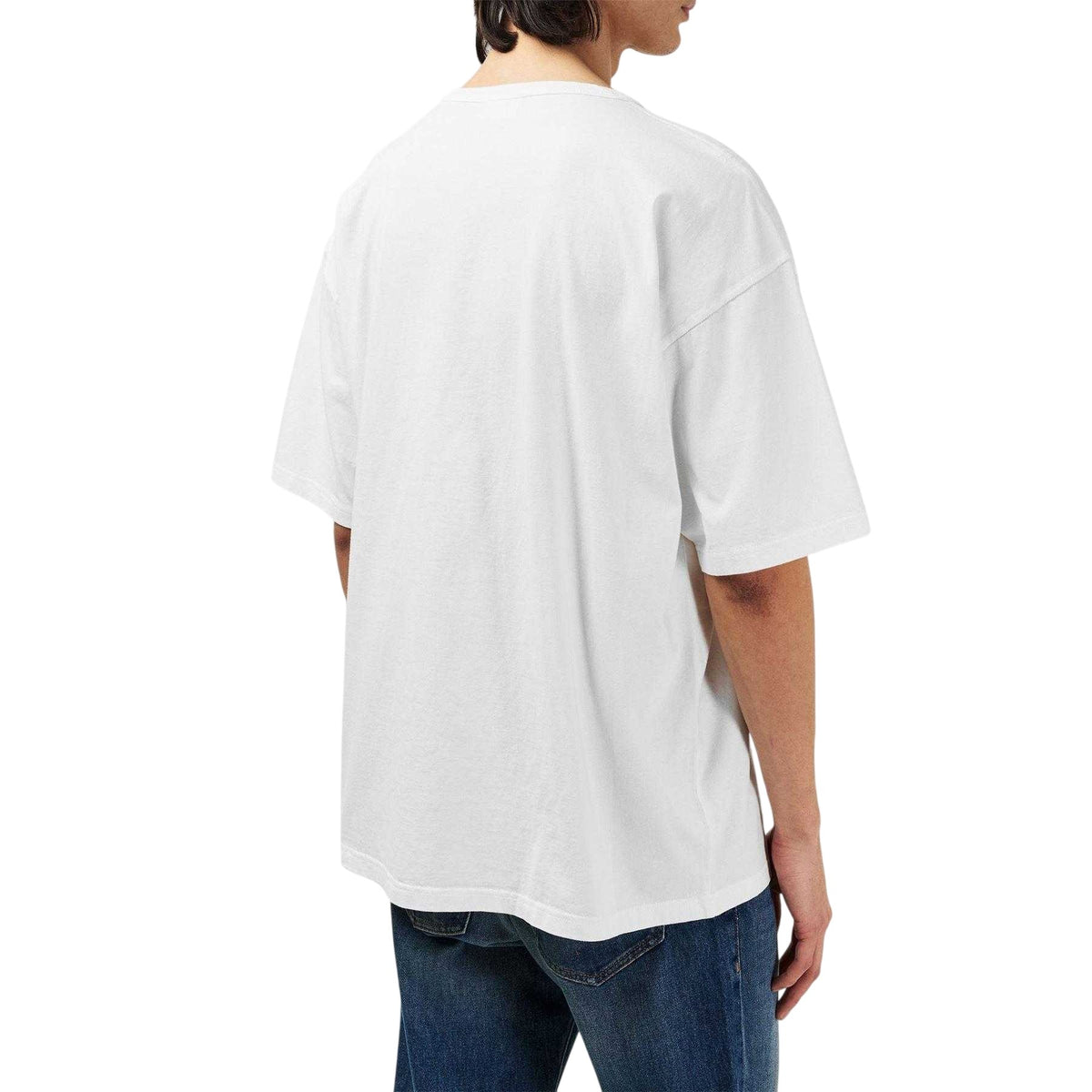 White - Back - Diesel Mens T-Boxt Graphic Print Relaxed Fit Short-Sleeved T-Shirt