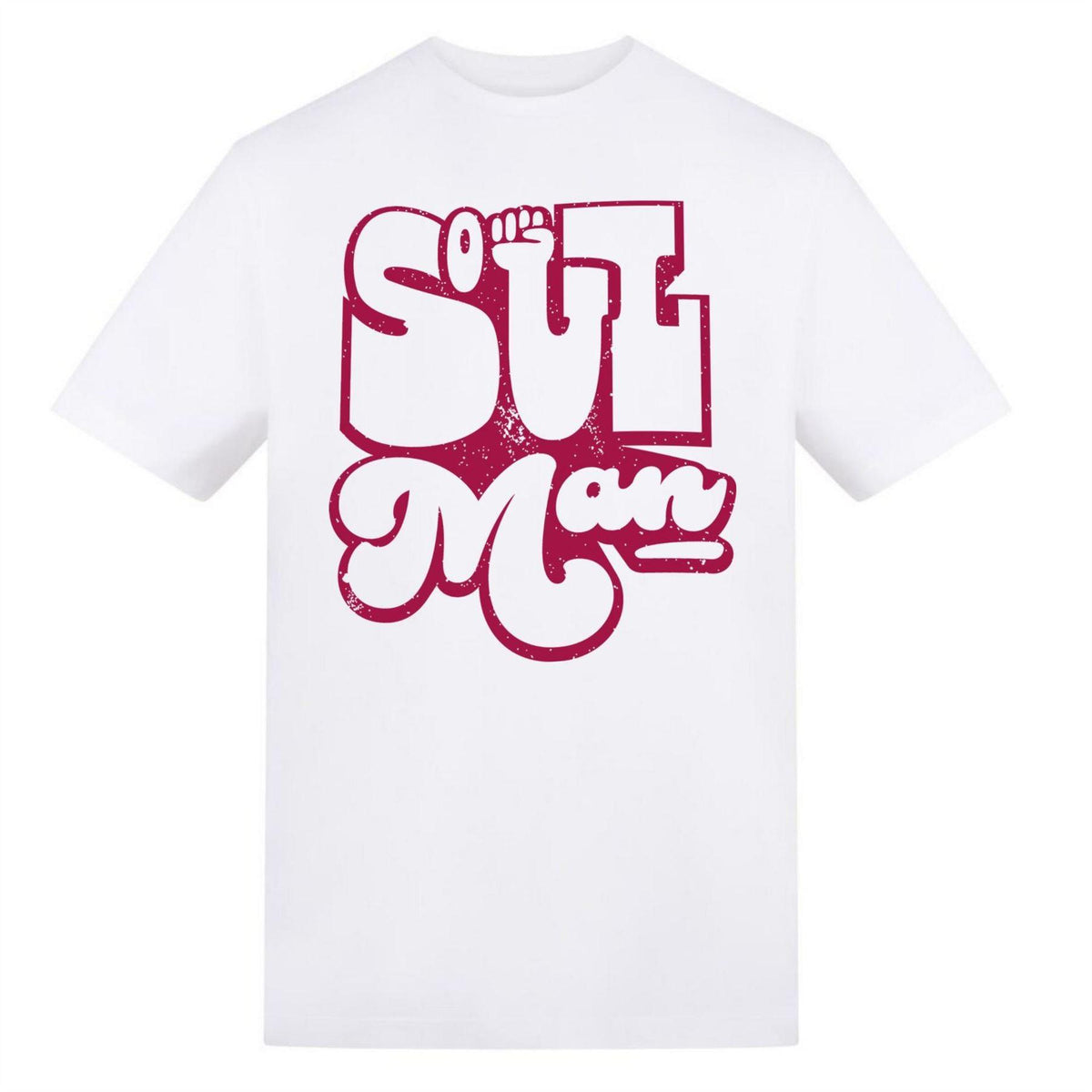 White - Front - AWD Mens Soul Man T-Shirt