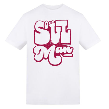 White - Front - AWD Mens Soul Man T-Shirt