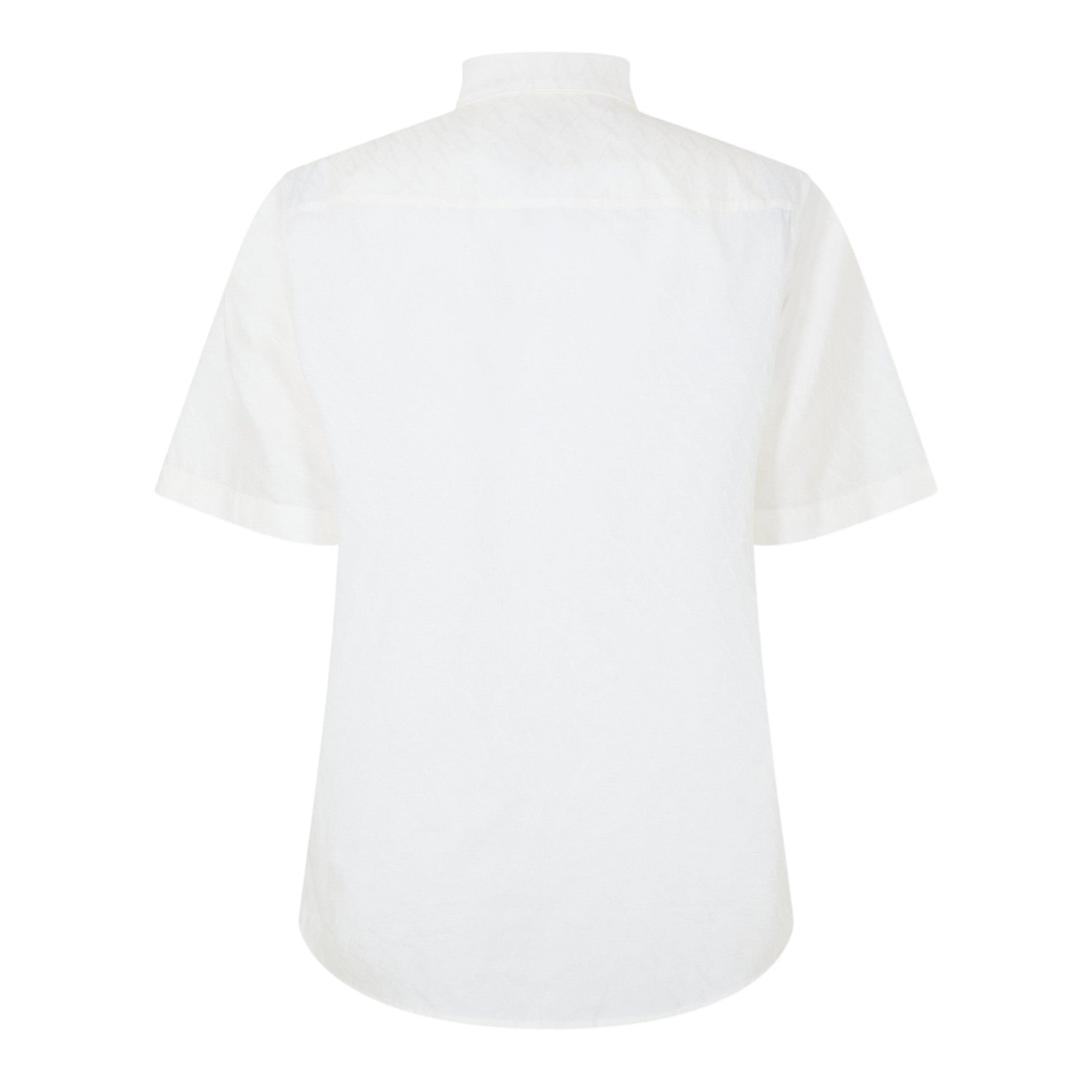 Off White - Back - Armani Exchange Mens Plain Shirt