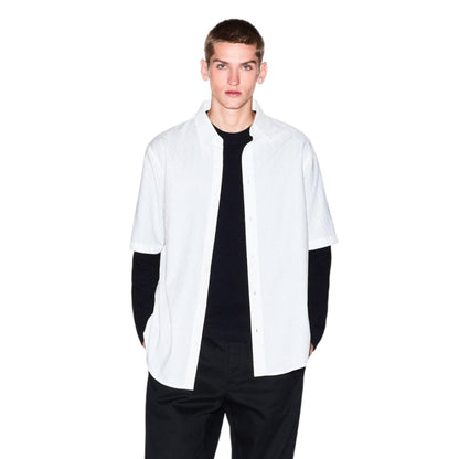 Off White - Side - Armani Exchange Mens Plain Shirt