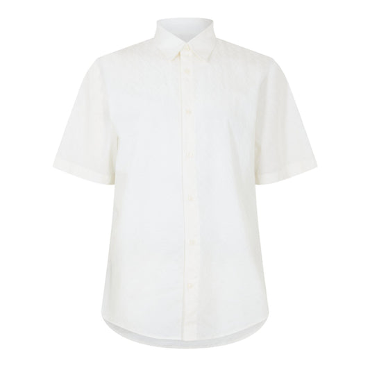 Off White - Front - Armani Exchange Mens Plain Shirt