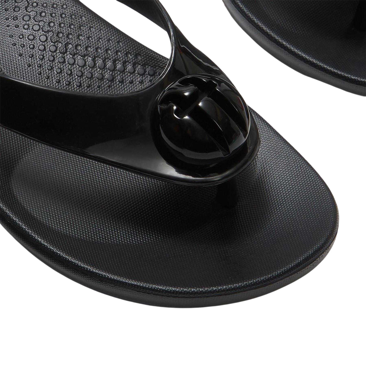 Black - Side - FitFlop Womens-Ladies Platform Flip Flops