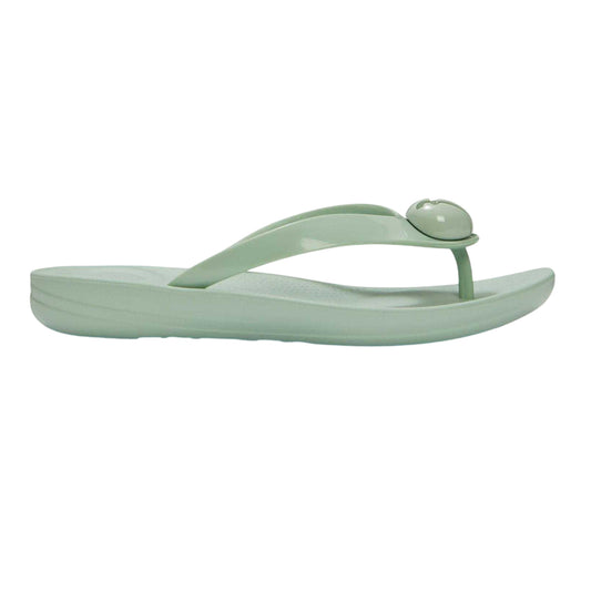 Mint Green - Front - FitFlop Womens-Ladies Platform Flip Flops