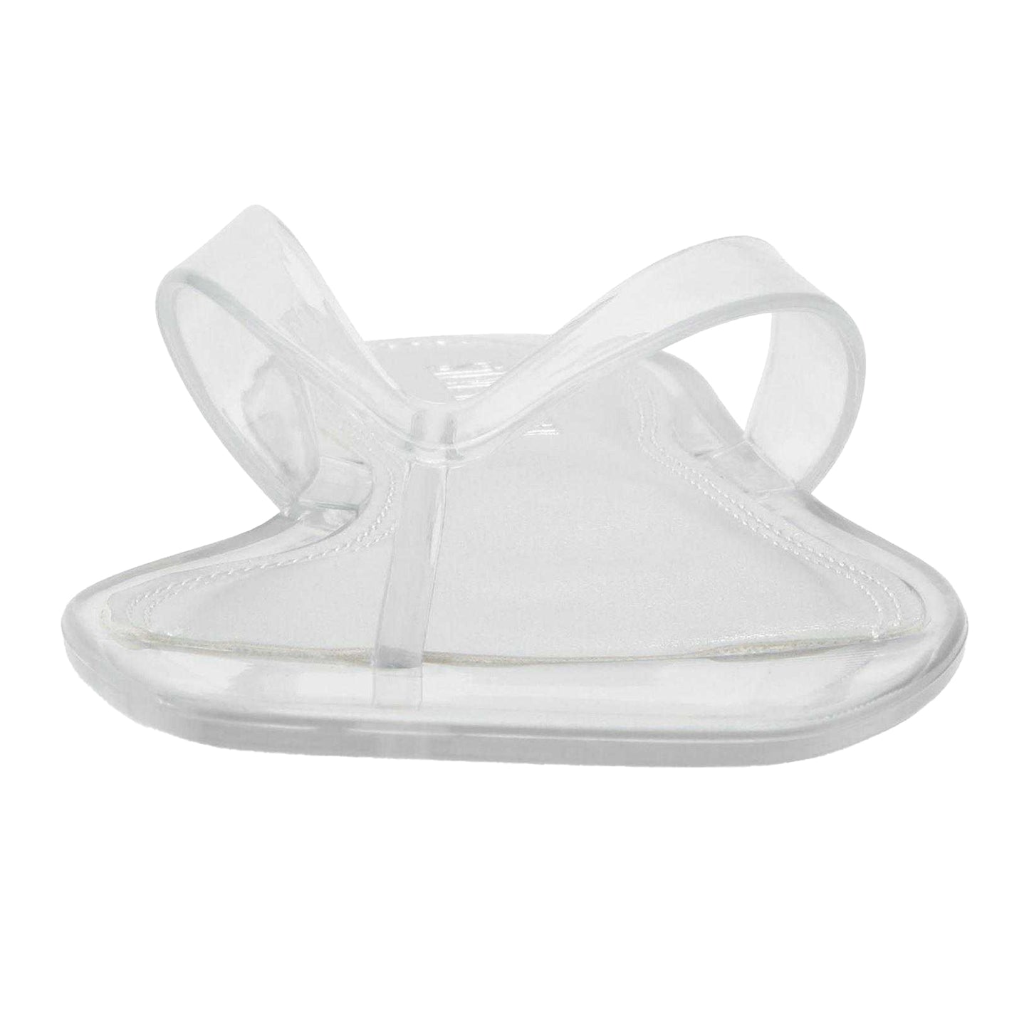Clear - Side - Steve Madden Womens-Ladies Minimalist Jelly Flat Flip Flops